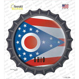 Ohio State Flag Novelty Bottle Cap Sticker Decal
