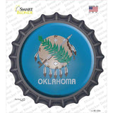 Oklahoma State Flag Novelty Bottle Cap Sticker Decal