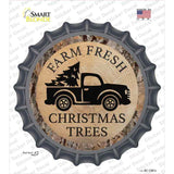 Farm Fresh Christmas Trees Novelty Bottle Cap Sticker Decal