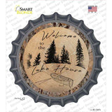 Welcome to the Lake House Novelty Bottle Cap Sticker Decal