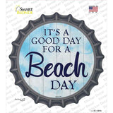 Beach Day Novelty Bottle Cap Sticker Decal