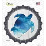 Seaturtle Silhouette Novelty Bottle Cap Sticker Decal