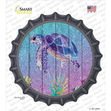 Colorful Sea Turtle Novelty Bottle Cap Sticker Decal