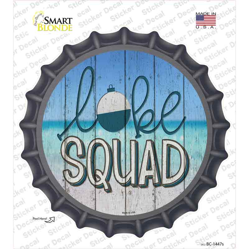 Lake Squad Novelty Bottle Cap Sticker Decal