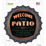 Welcome To The Patio Novelty Bottle Cap Sticker Decal