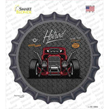 Ride the Classic Red Hotrod Novelty Bottle Cap Sticker Decal