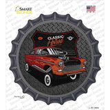 Lifted Orange Hotrod Novelty Bottle Cap Sticker Decal