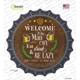 Eat Drink And Be Lazy Novelty Bottle Cap Sticker Decal