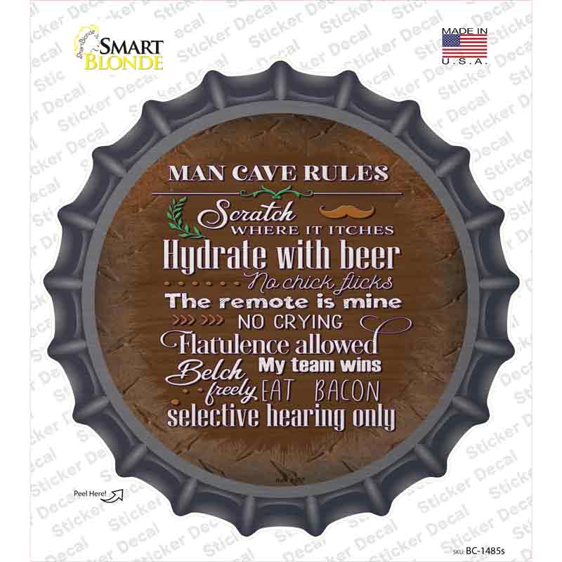 Hydrate With Beer Novelty Bottle Cap Sticker Decal