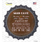 No Whining In Cave Novelty Bottle Cap Sticker Decal