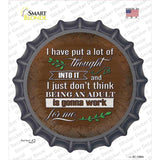 Being An Adult Isnt Gonna Work Novelty Bottle Cap Sticker Decal