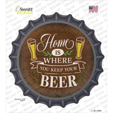 Where You Keep Your Beer Novelty Bottle Cap Sticker Decal