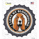 I Love My Bloodhound Color Novelty Bottle Cap Sticker Decal