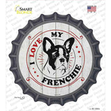 I Love My Frenchie Novelty Bottle Cap Sticker Decal