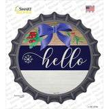 Hello Bow Novelty Bottle Cap Sticker Decal