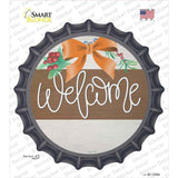 Welcome Bow Wreath Novelty Bottle Cap Sticker Decal