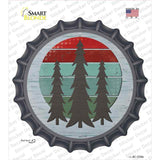 Three Trees Novelty Bottle Cap Sticker Decal