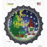 Be Jolly Gnome Novelty Bottle Cap Sticker Decal