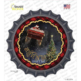 Believe in Magic Santa Novelty Bottle Cap Sticker Decal