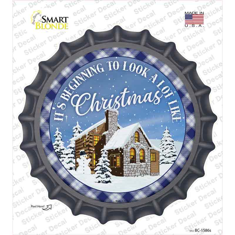 Look A Lot like Christmas Novelty Bottle Cap Sticker Decal