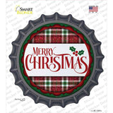 Merry Christmas Red and Green Novelty Bottle Cap Sticker Decal