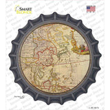 East Asia Map Novelty Bottle Cap Sticker Decal
