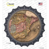 Spain Map Novelty Bottle Cap Sticker Decal