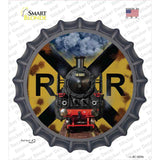 Railroad Crossing Train Novelty Bottle Cap Sticker Decal