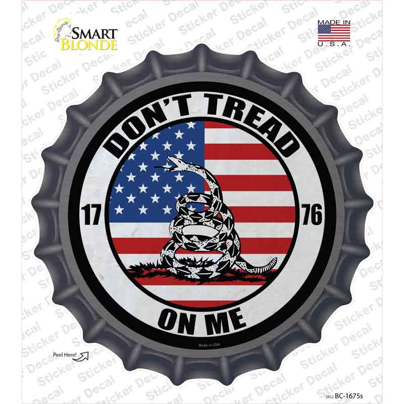 1776 US Flag Gadsden Novelty Bottle Cap Sticker Decal