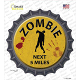 Zombie Next 5 Miles Novelty Bottle Cap Sticker Decal