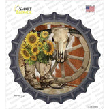 Boots Cow Skull Barn Novelty Bottle Cap Sticker Decal