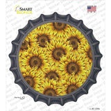 Sunflowers Filled Novelty Bottle Cap Sticker Decal