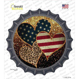 Stars Stripes Animal Print Hearts Novelty Bottle Cap Sticker Decal