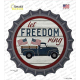 Let Freedom Ring Truck Novelty Bottle Cap Sticker Decal