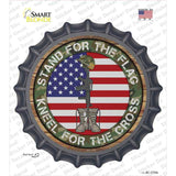 Camo Stand For Flag Novelty Bottle Cap Sticker Decal