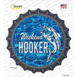 Weekend Hooker Bass Water Background Novelty Bottle Cap Sticker Decal