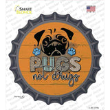 Pugs Not Drugs Novelty Bottle Cap Sticker Decal