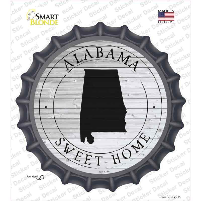 Alabama Sweet Home Novelty Bottle Cap Sticker Decal