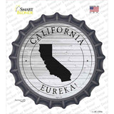 California Eureka Novelty Bottle Cap Sticker Decal