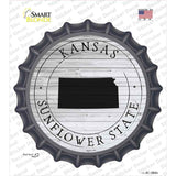 Kansas Sunflower State Novelty Bottle Cap Sticker Decal