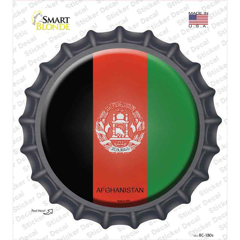 Afghanistan Country Novelty Bottle Cap Sticker Decal