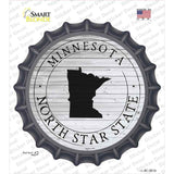 Minnesota North Star State Novelty Bottle Cap Sticker Decal