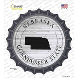 Nebraska Cornhusker State Novelty Bottle Cap Sticker Decal