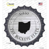 Ohio Buckeye State Novelty Bottle Cap Sticker Decal