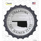 Oklahoma Sooner State Novelty Bottle Cap Sticker Decal