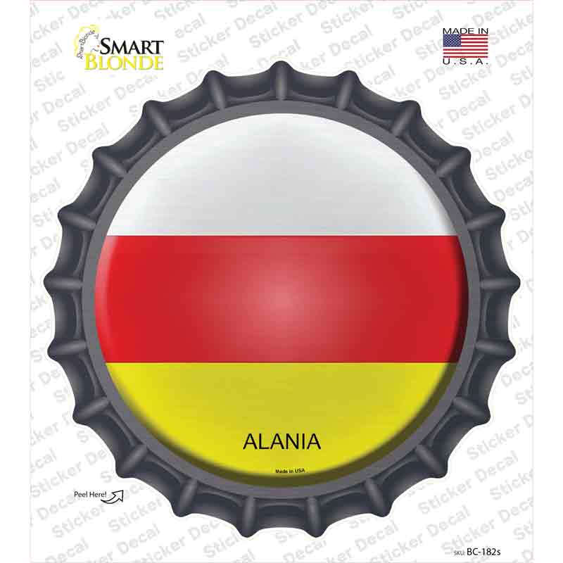 Alania Country Novelty Bottle Cap Sticker Decal