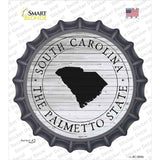 South Carolina Palmetto State Novelty Bottle Cap Sticker Decal