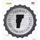Vermont Green Mountain State Novelty Bottle Cap Sticker Decal