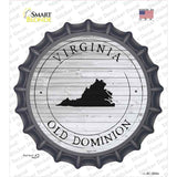 Virginia Old Dominion Novelty Bottle Cap Sticker Decal