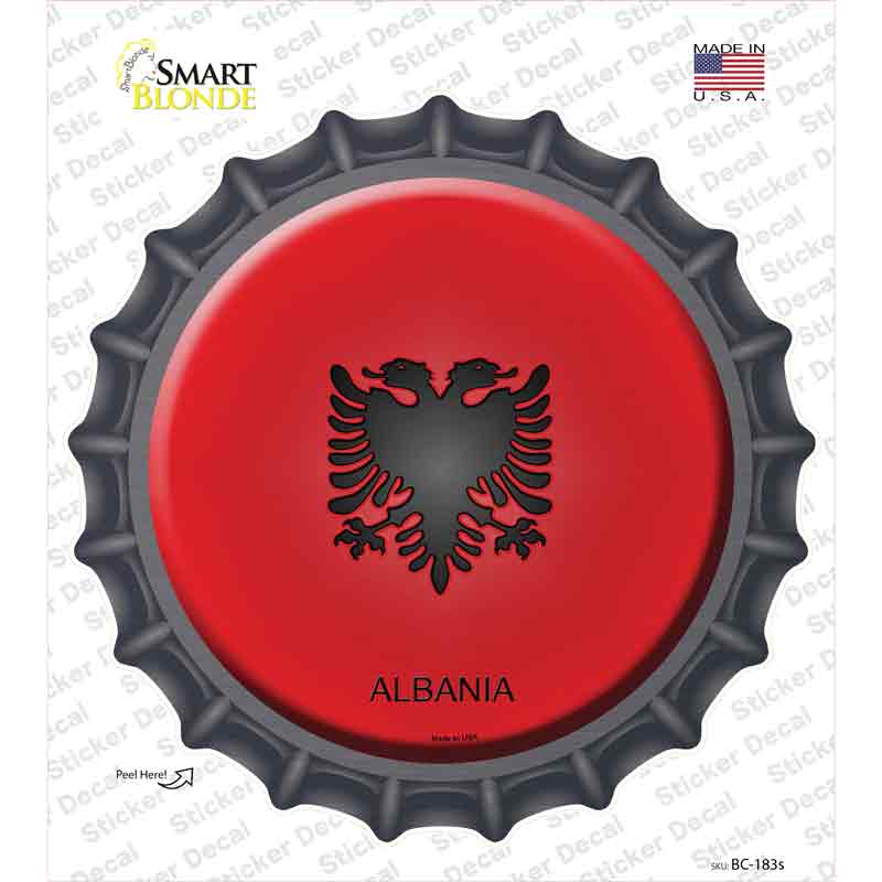 Albania Country Novelty Bottle Cap Sticker Decal